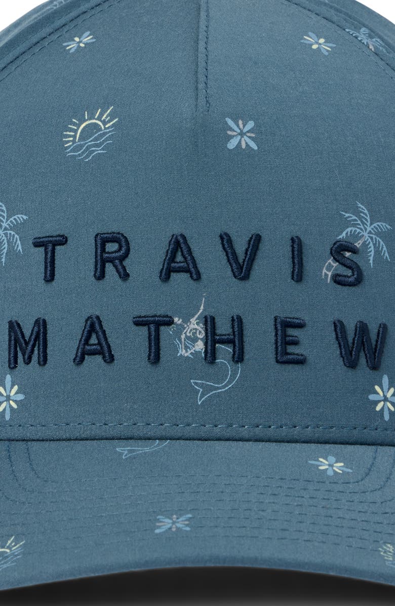 TravisMathew Cove Dive Snapback Baseball Cap, Alternate, color, Dark Teal