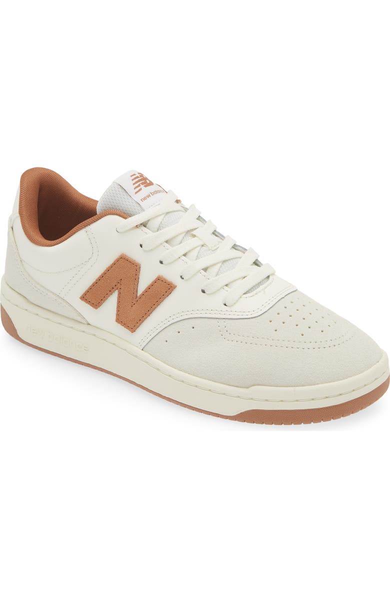 New Balance BB80 Basketball Sneaker, Main, color, Sea Salt/ Walnut