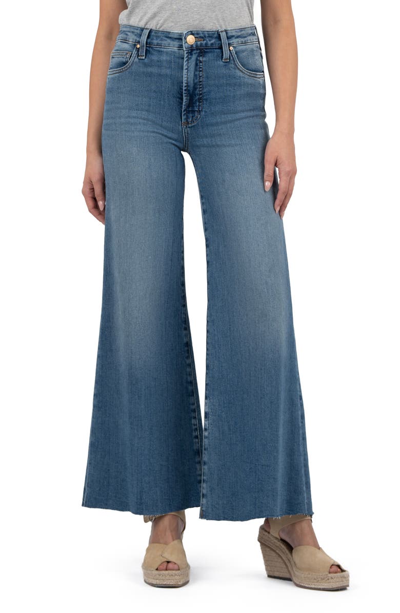 KUT from the Kloth Ryan High Waist Superwide Leg Jeans, Main, color, Adaptability