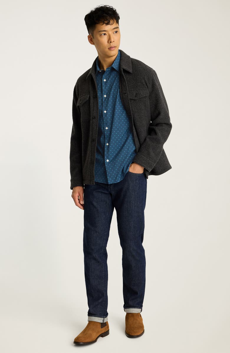 Bonobos Tech Floral Slim Fit Short Sleeve Performance Button-Up Shirt, Alternate, color, 