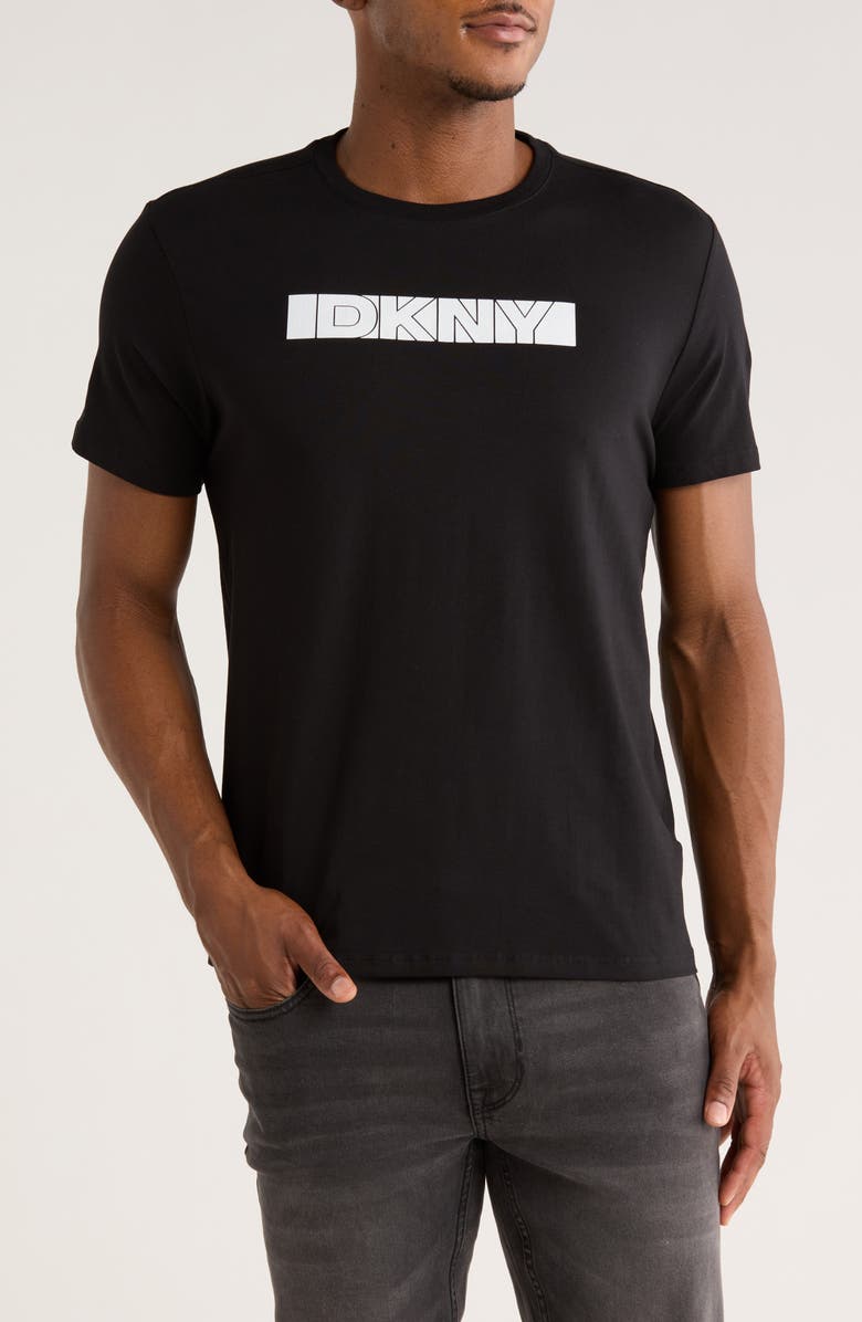 DKNY SPORTSWEAR Lorenzo Logo Graphic T-Shirt, Main, color, Black