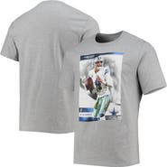 NFL Men's Dak Prescott Heathered Gray Dallas Cowboys Name & Number T-Shirt