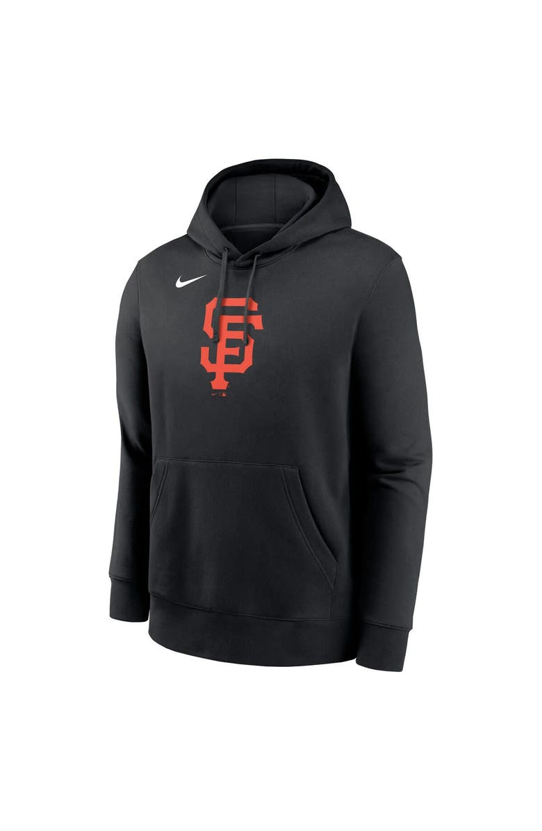 Nike Men's Nike Black San Francisco Giants Logo Club Fleece Pullover Hoodie, Alternate, color, Black