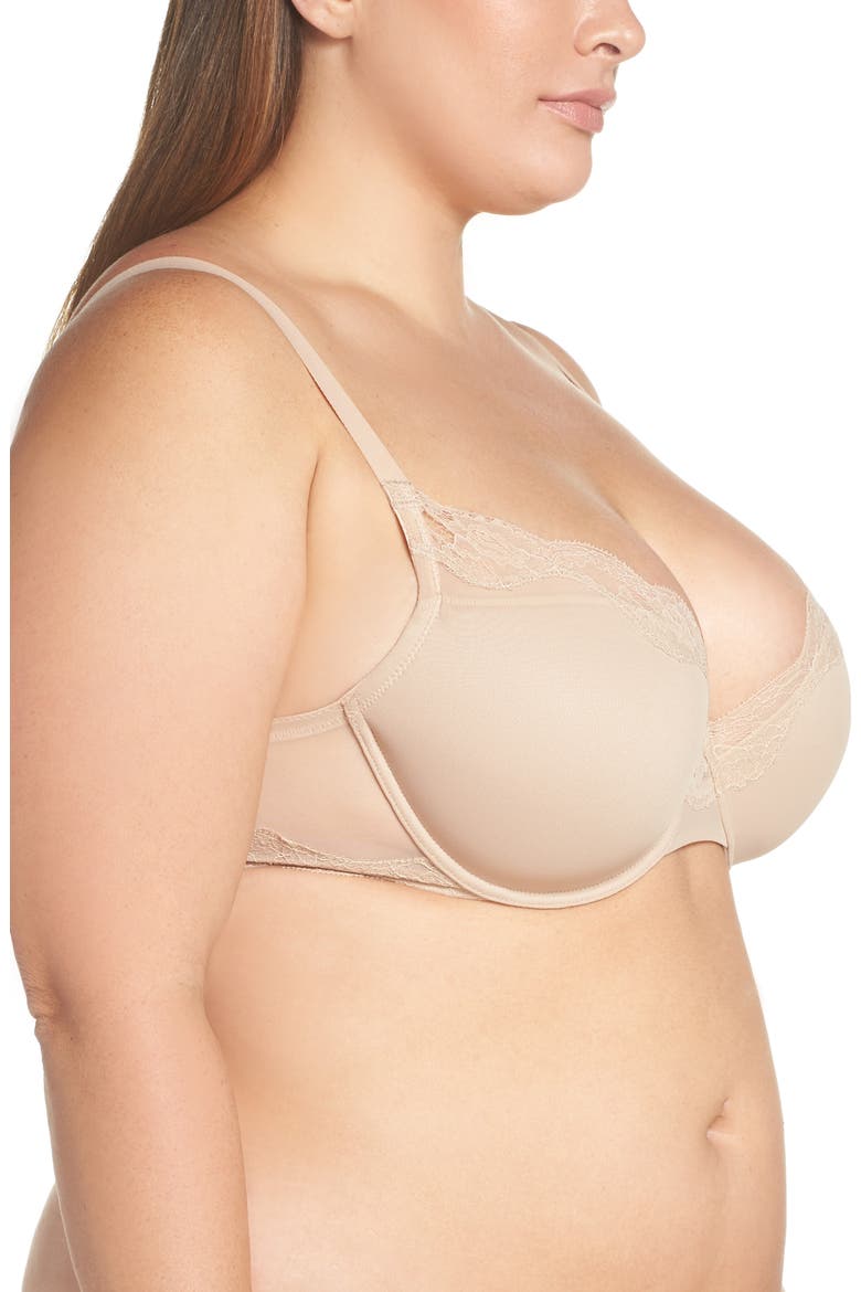 Elusive Full Fit Underwire Contour Bra, Alternate, color, CAFE