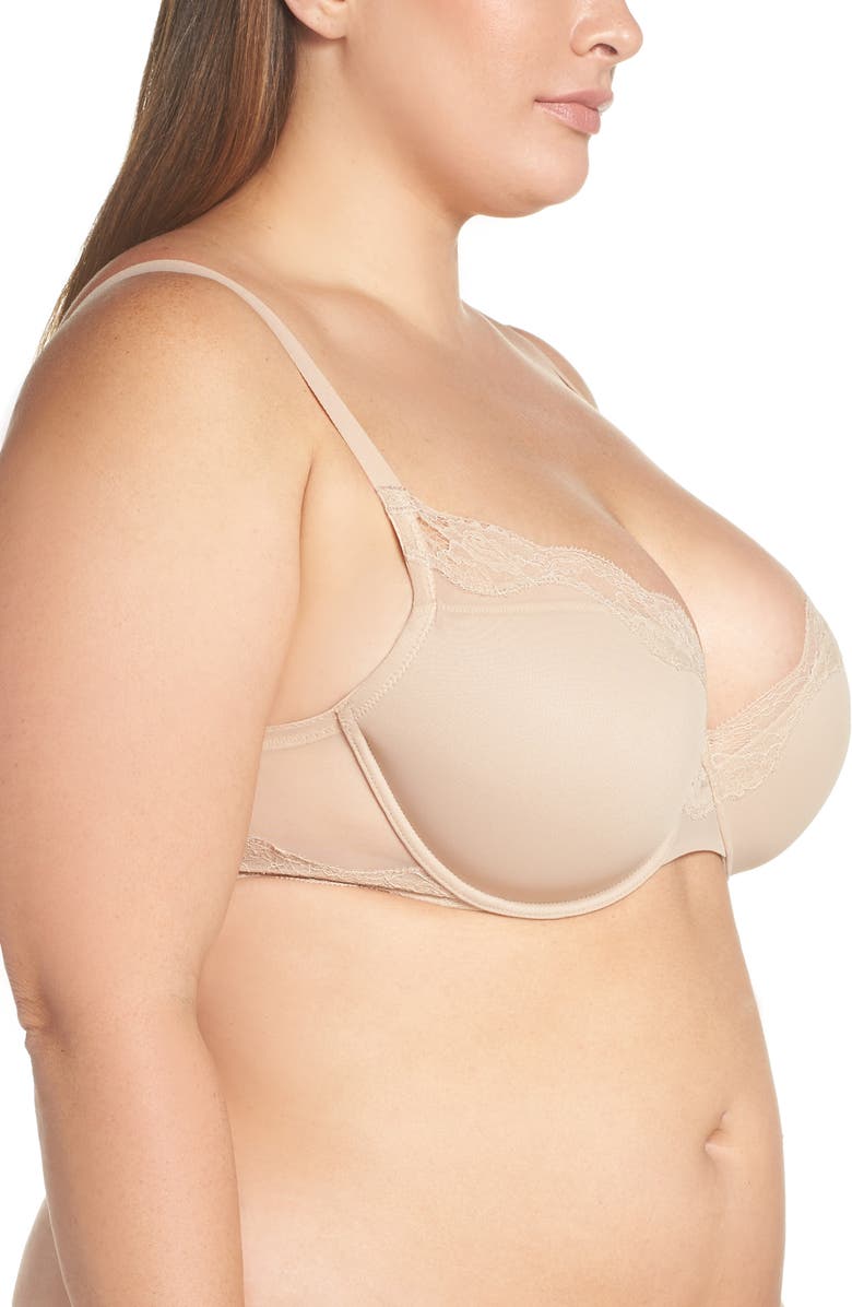 Natori Elusive Full Fit Underwire Contour Bra, Alternate, color, Cafe