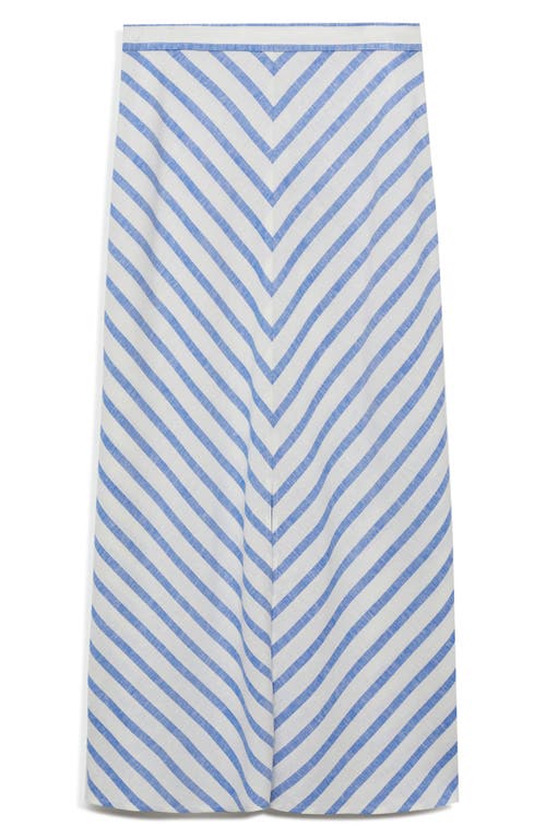 Mango Print Front Slit Skirt