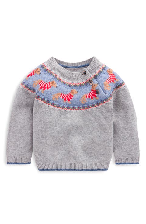 Kids' Intarsia Yoke Sweater