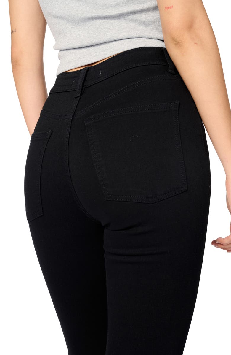 WARP+WEFT MXP High Waist Skinny Jeans, Alternate, color, Raven