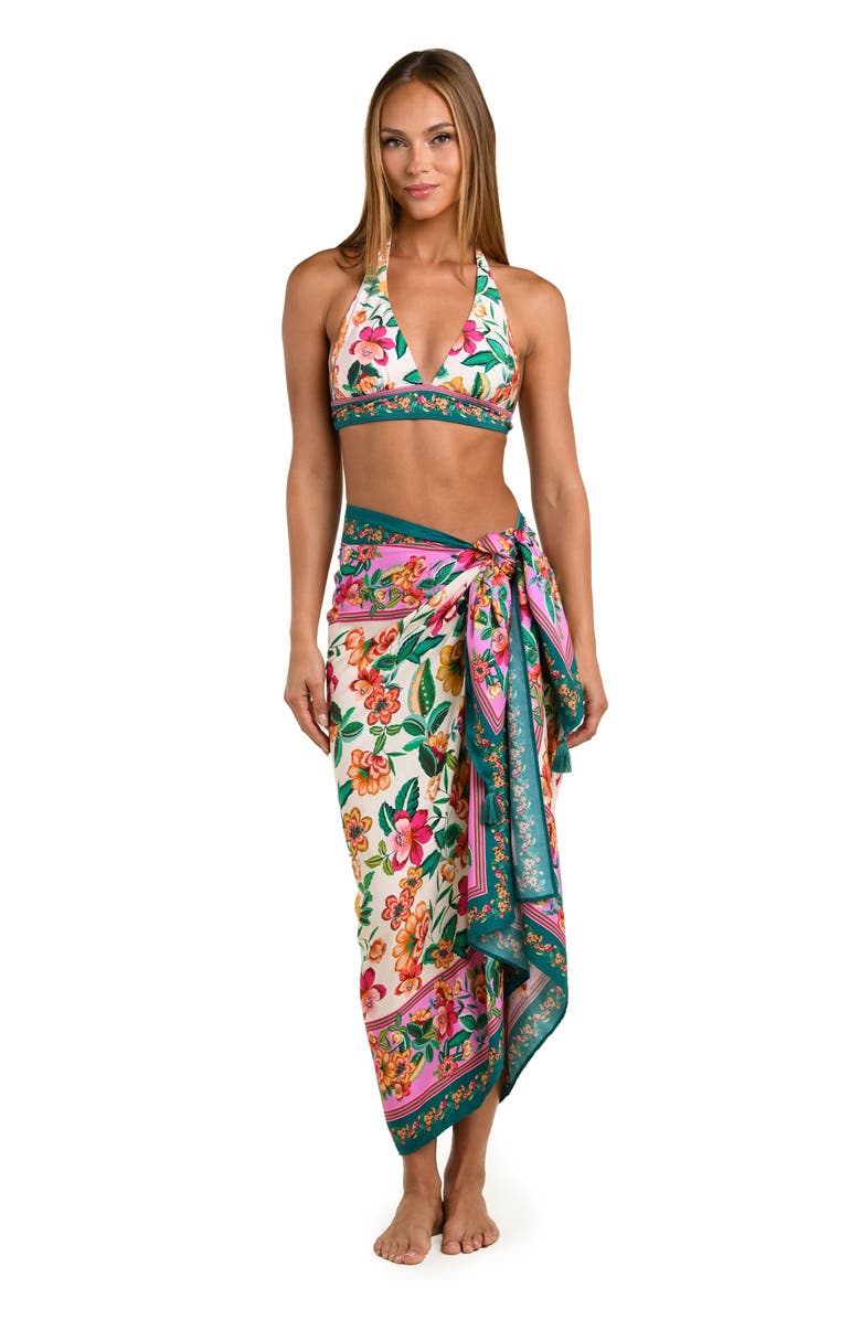 Sunshine 79 Zen Garden Cover-Up Pareo, Alternate, color, Blue/ Green Multi