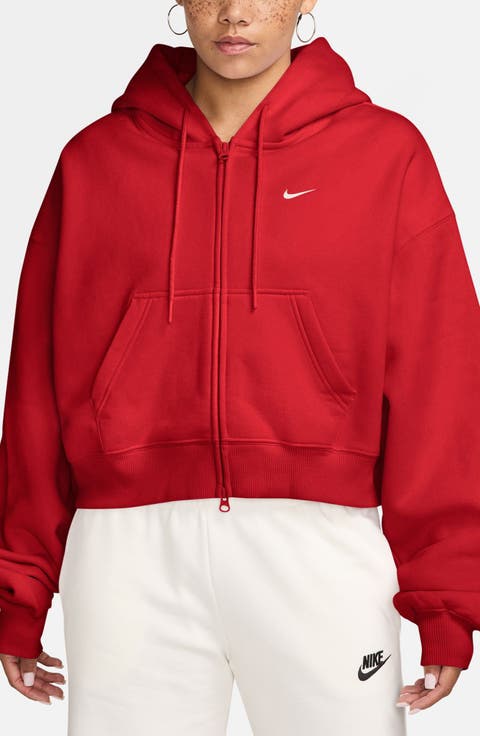 Studio Fleece Oversize Cropped Hoodie