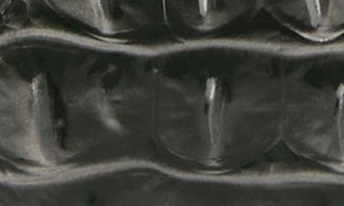 Brahmin Cordelia Croc Embossed Leather Trifold Wallet In Gray