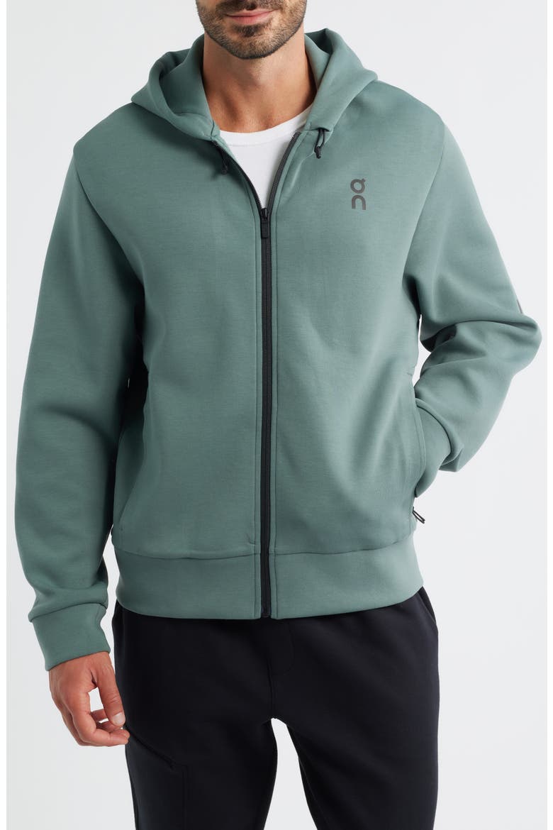 Focus Tech Zip Hoodie, Alternate, color, OLIVE