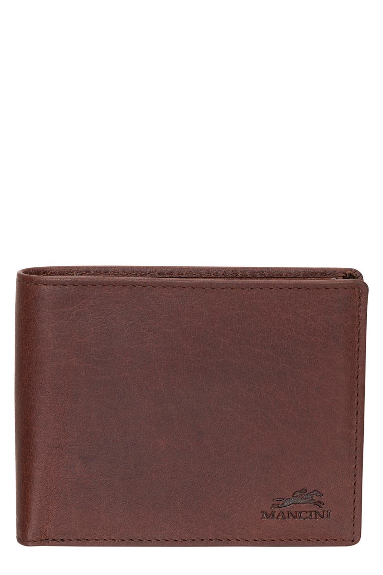 RFID Bifold Wallet, Main, color, BROWN