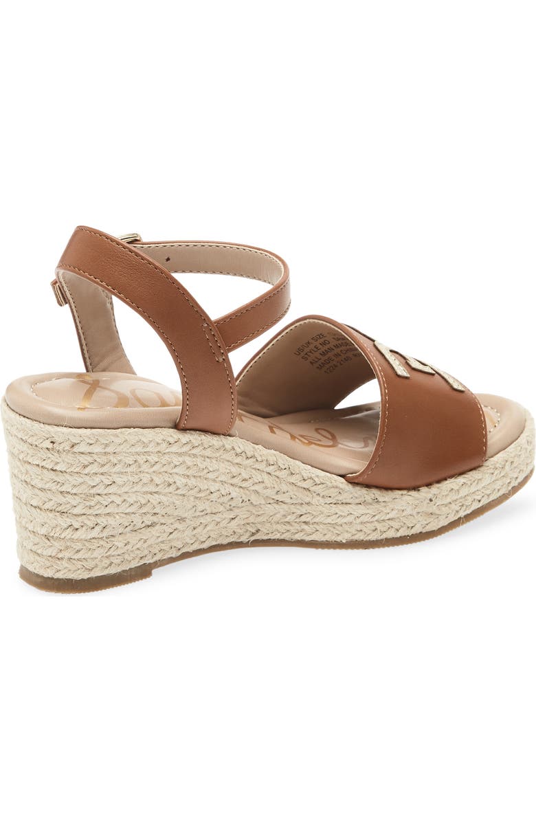 Sam Edelman Kids' Lucia Espadrille Sandal, Alternate, color, Cognac