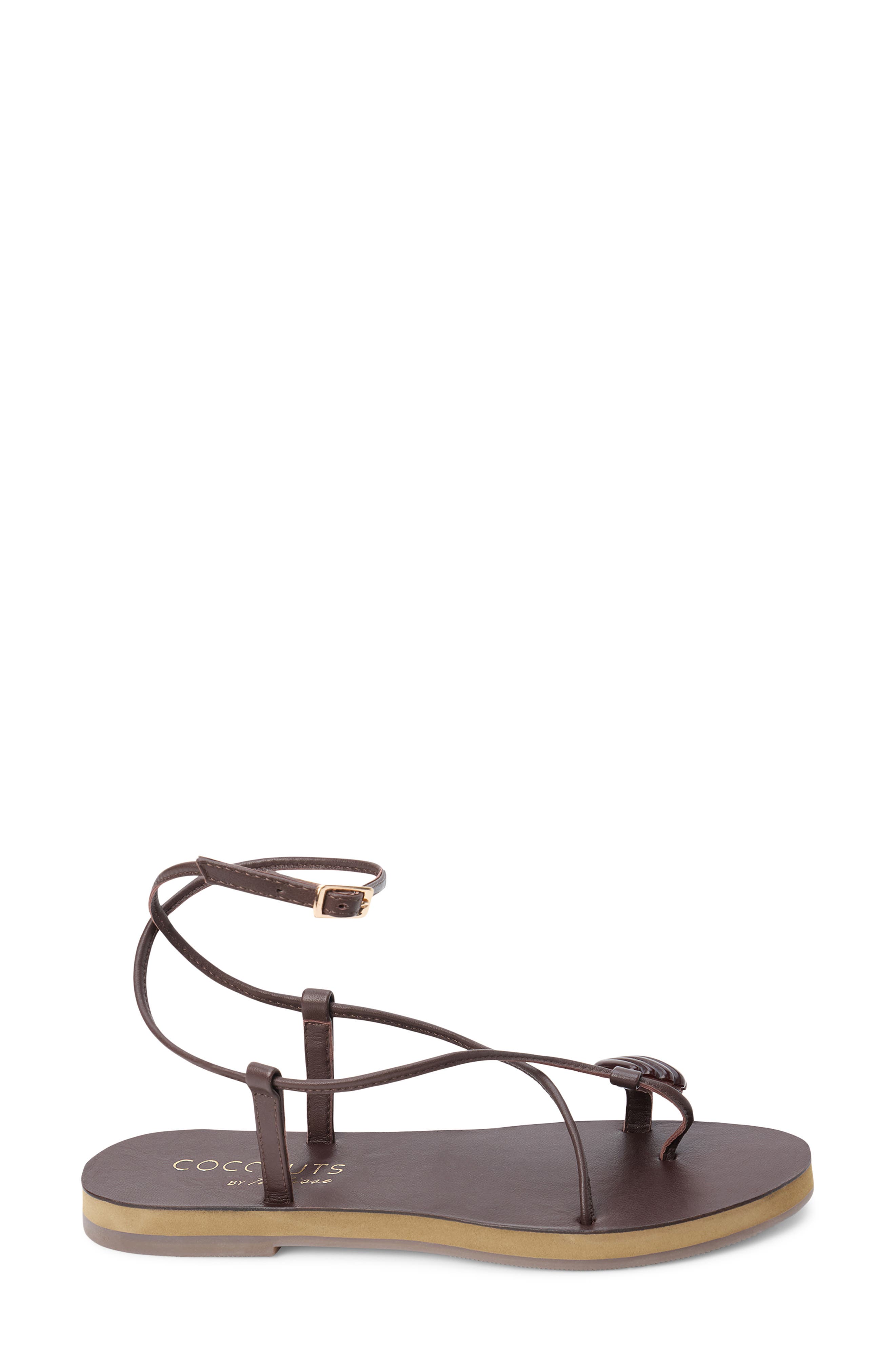 Coconuts by Matisse Cassian Ankle Strap Strap, Alternate, color, Chocolate