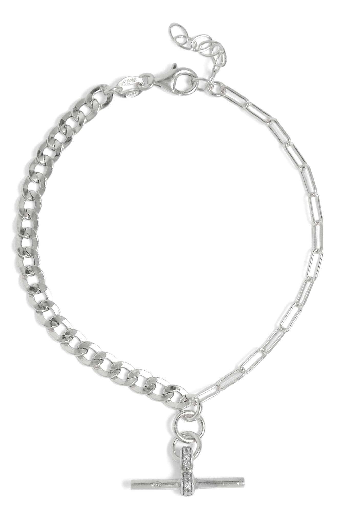 MESHMERISE Mix Chain Diamond Bracelet