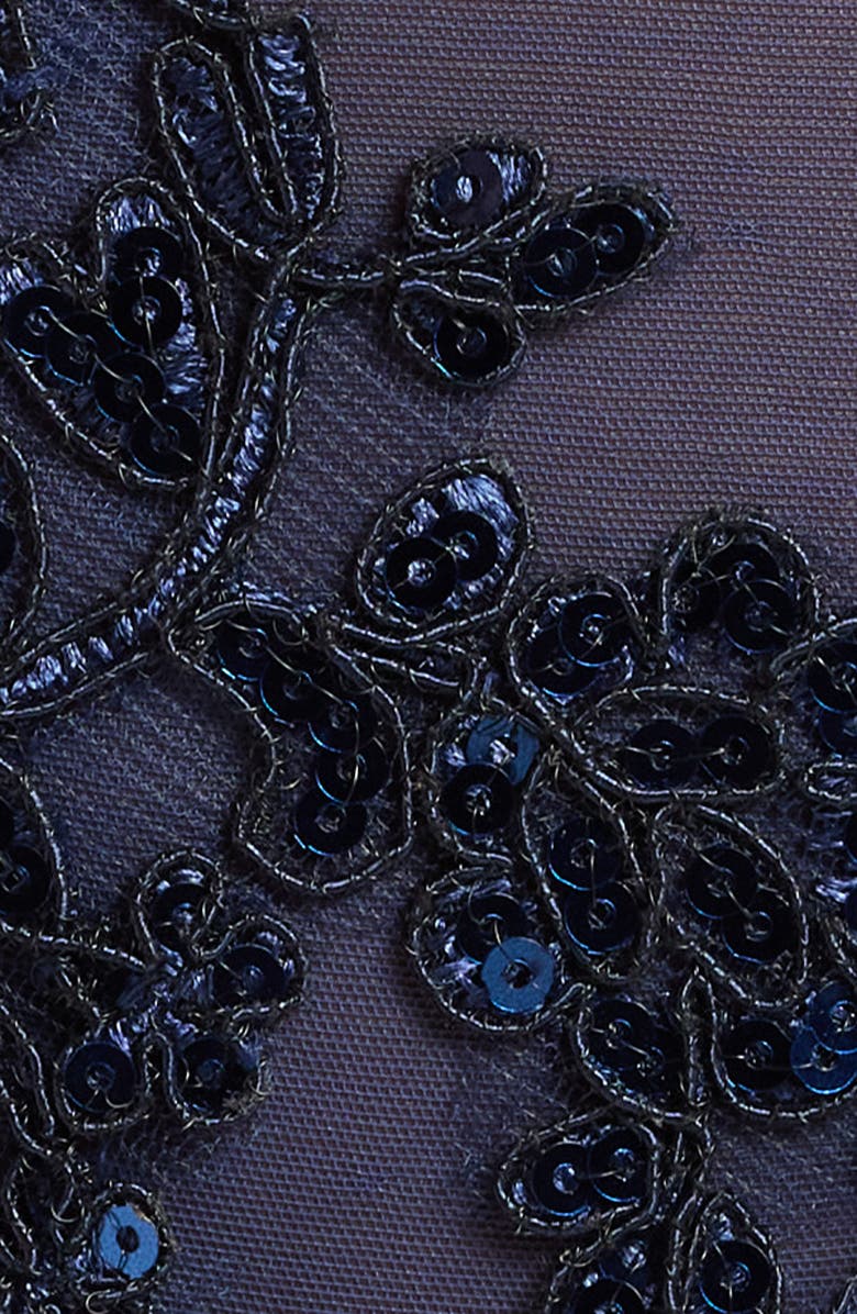 KILO BRAVA Floral Sequin High Waist Thong, Alternate, color, 