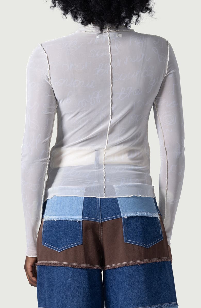 HONOR THE GIFT Lettuce Edge Mock Neck Graphic T-Shirt, Alternate, color, 