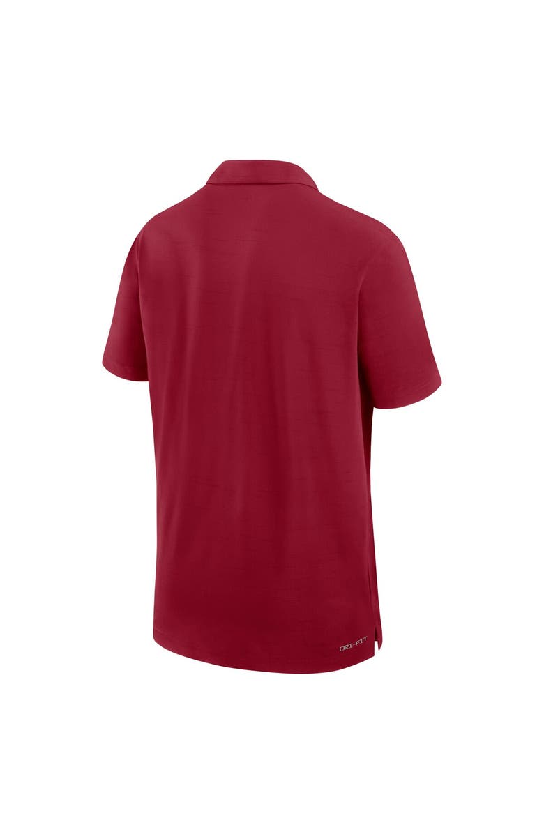 Nike Men's Nike Cardinal Stanford Cardinal 2024 Sideline Woven Performance Polo, Alternate, color, Cardinal