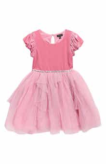 Zunie Kids' Bubble Velvet Party Dress