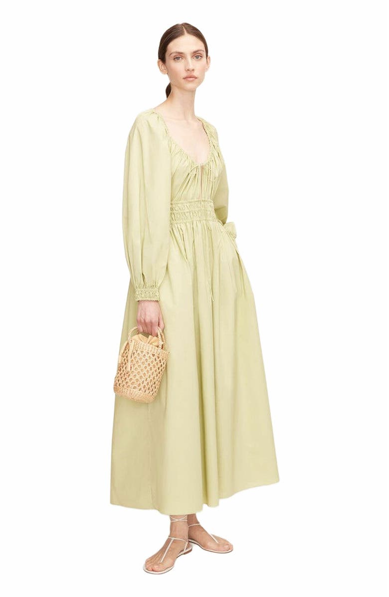 Rebecca Taylor Poplin Smocked Waist Dress, Alternate, color,