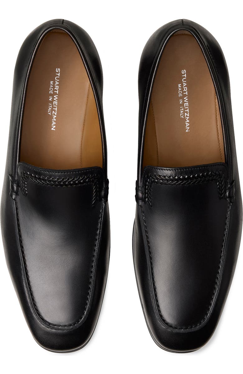 Stuart Weitzman Dalton Loafer, Alternate, color, Black