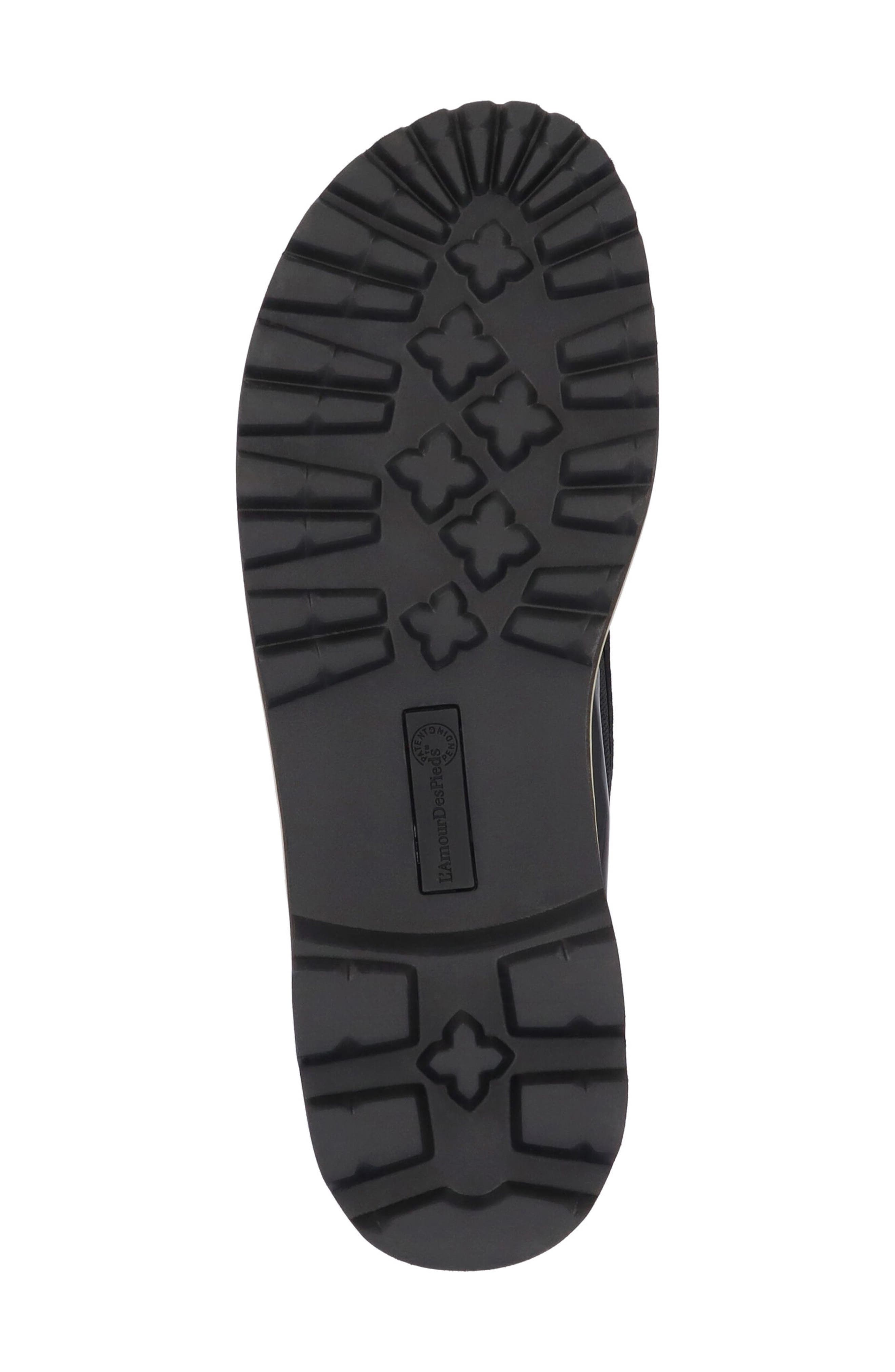 L'Amour des Pieds Deryn Slide Sandal, Alternate, color, Black