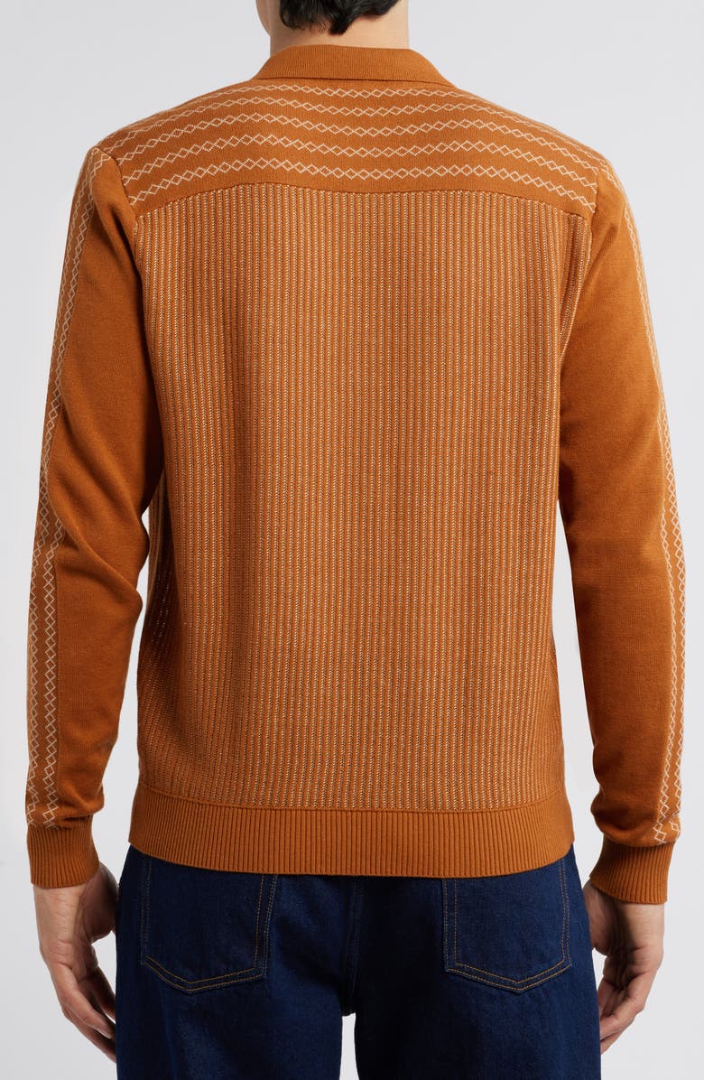 Percival Bevel Stripe Snap-Up Cardigan, Alternate, color, 