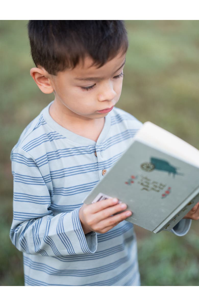 RuggedButts Boys Knit Long Sleeve Henley Tee, Alternate, color, 