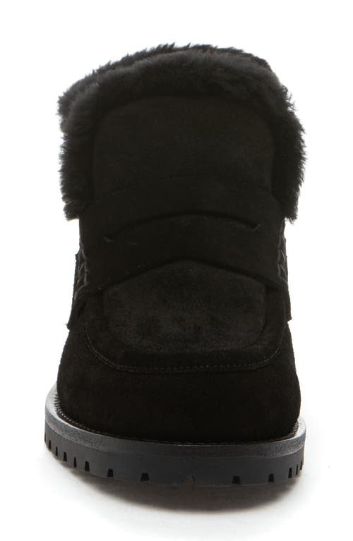 275 Central Zelia Genuine Shearling Weatherproof Boot In Black