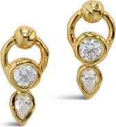 Alexis Bittar Asterales Cubic Zirconia Circle Post Earrings