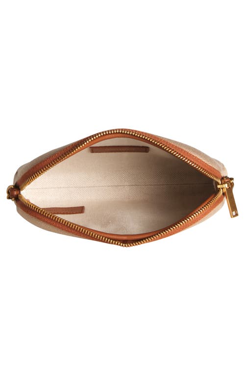 Saint Laurent Gaby Cassandre Logo Canvas Crossbody Pouch