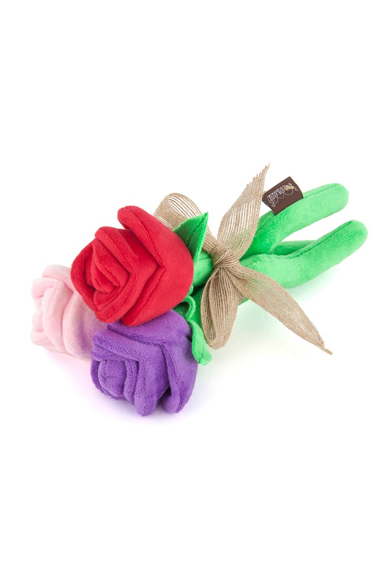 Puppy Love Rover's Roses, Plush Dog Toy, Main, color, Multicolored