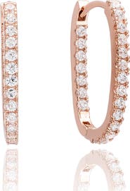 SUZY LEVIAN Cubic Zirconia Hoop Earrings