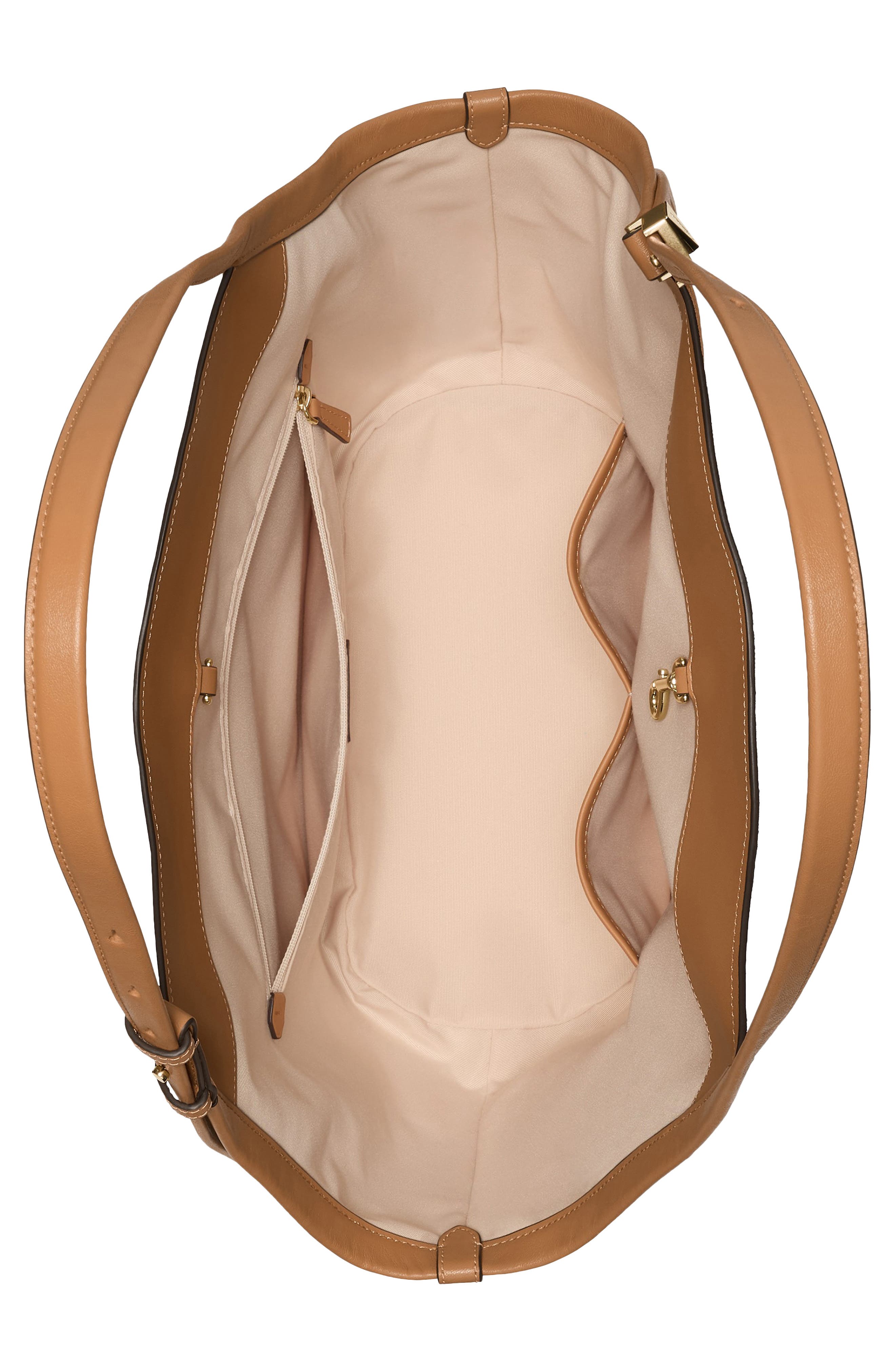 Kate Spade New York deco suede tulip tote, Alternate, color, Garden Soil