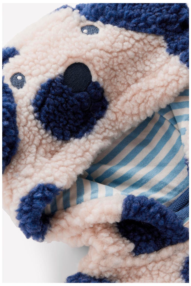 Kids' Polka Dot High Pile Fleece Jacket, Alternate, color, NAVY & IVORY DOG
