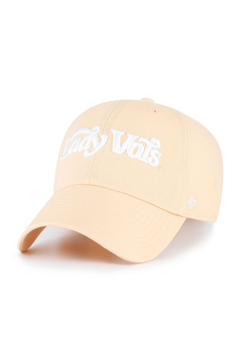 Men's '47 Light Orange Tennessee Volunteers Clean Up Adjustable Hat, Main, color, Light Orange