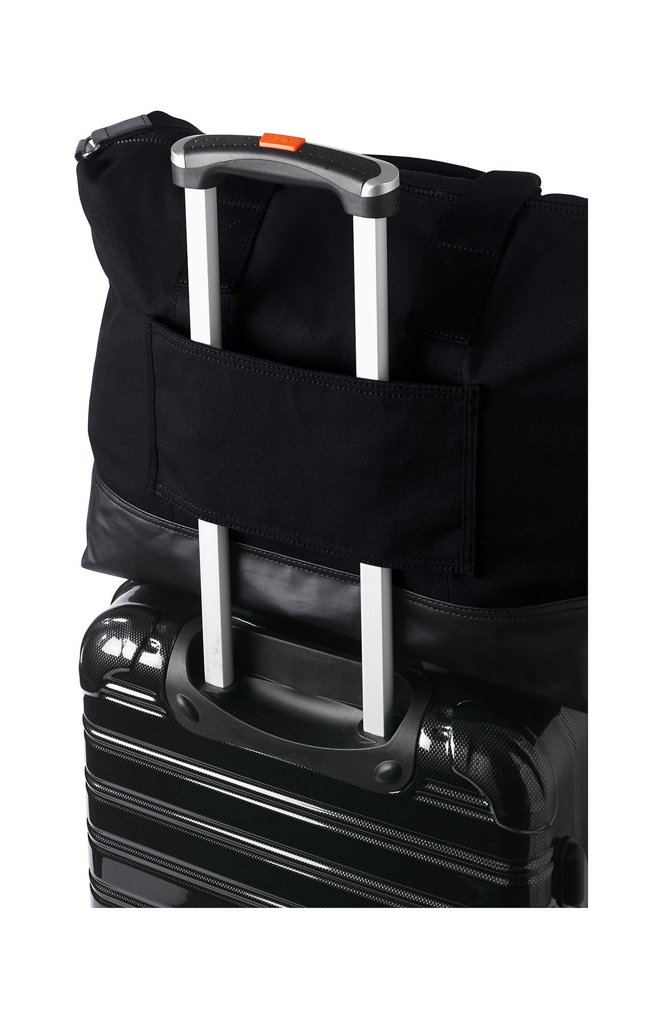 Lands' End Canvas Weekender Duffle Bag, Alternate, color, Black