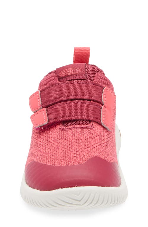 Keen Kids' Knx Knit Sneaker In Beaujolais/raspberry