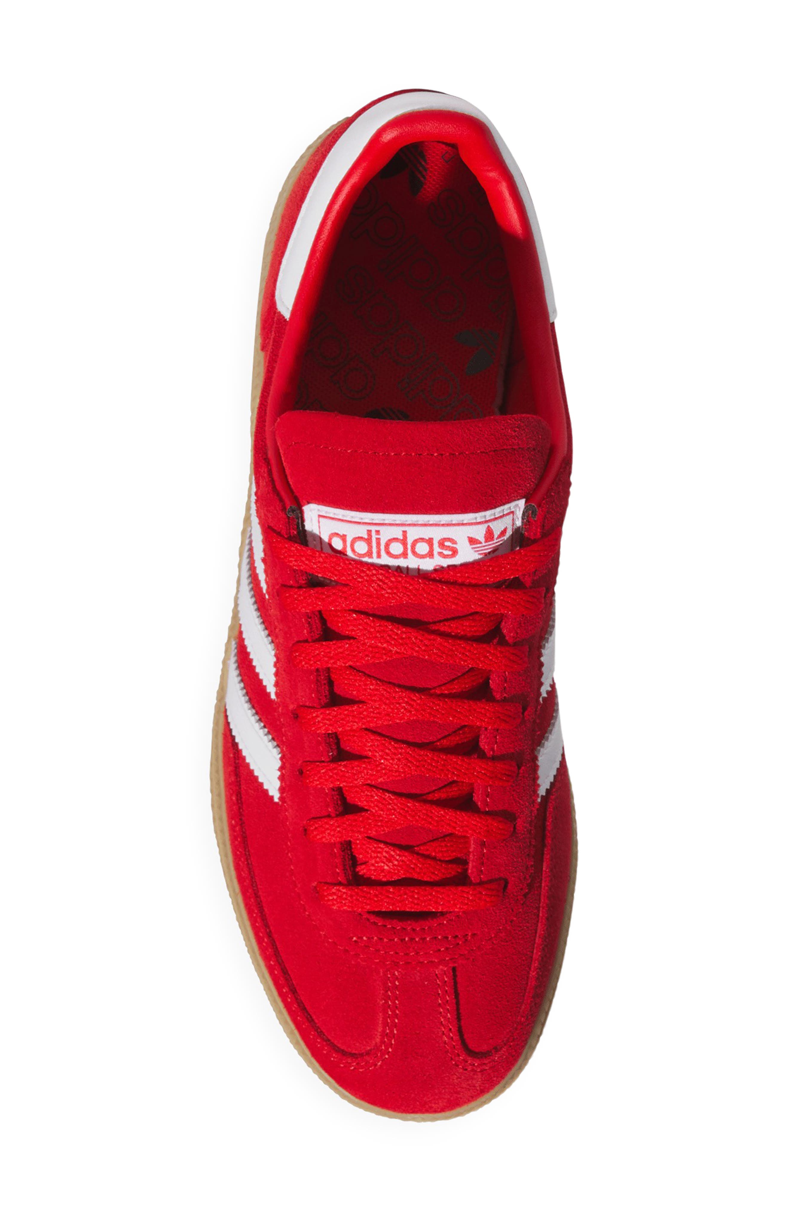 adidas Handball Spezial Sneaker, Alternate, color, Betsca/ Ftwwht/ Goldmt
