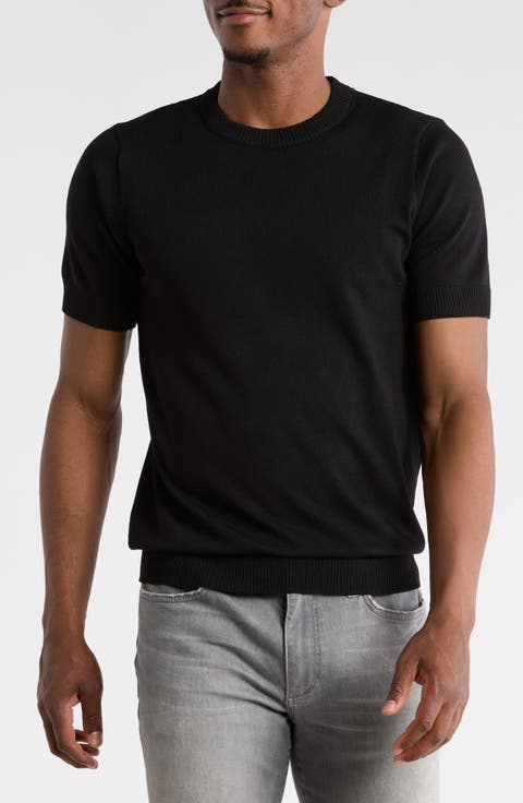 Short Sleeve Knit Sweater