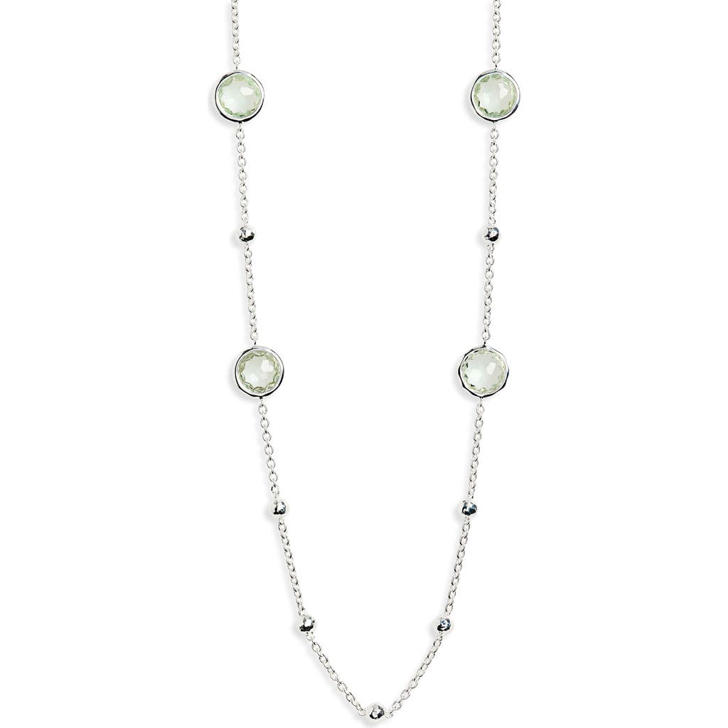 Ippolita Lollipop® Ball & Stone Station Necklace In Silver/garnet