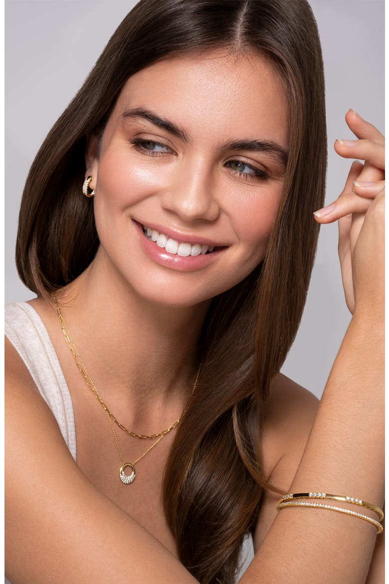 Rita Diamond Circle Pendant Necklace (Nordstrom Exclusive), Alternate, color, 18K YELLOW GOLD