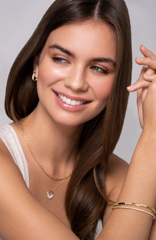 Bony Levy Rita Diamond Half Hoop Earrings In 18k Yellow Gold