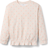 Little Paper Kids Penelope Retro Floral Crew Sweatshirt