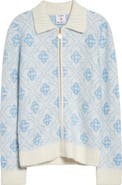 Casablanca Monogram Full Zip Cardigan