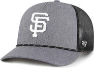 '47 Men's '47 Charcoal San Francisco Giants Carbon Rope Trucker Adjustable Hat