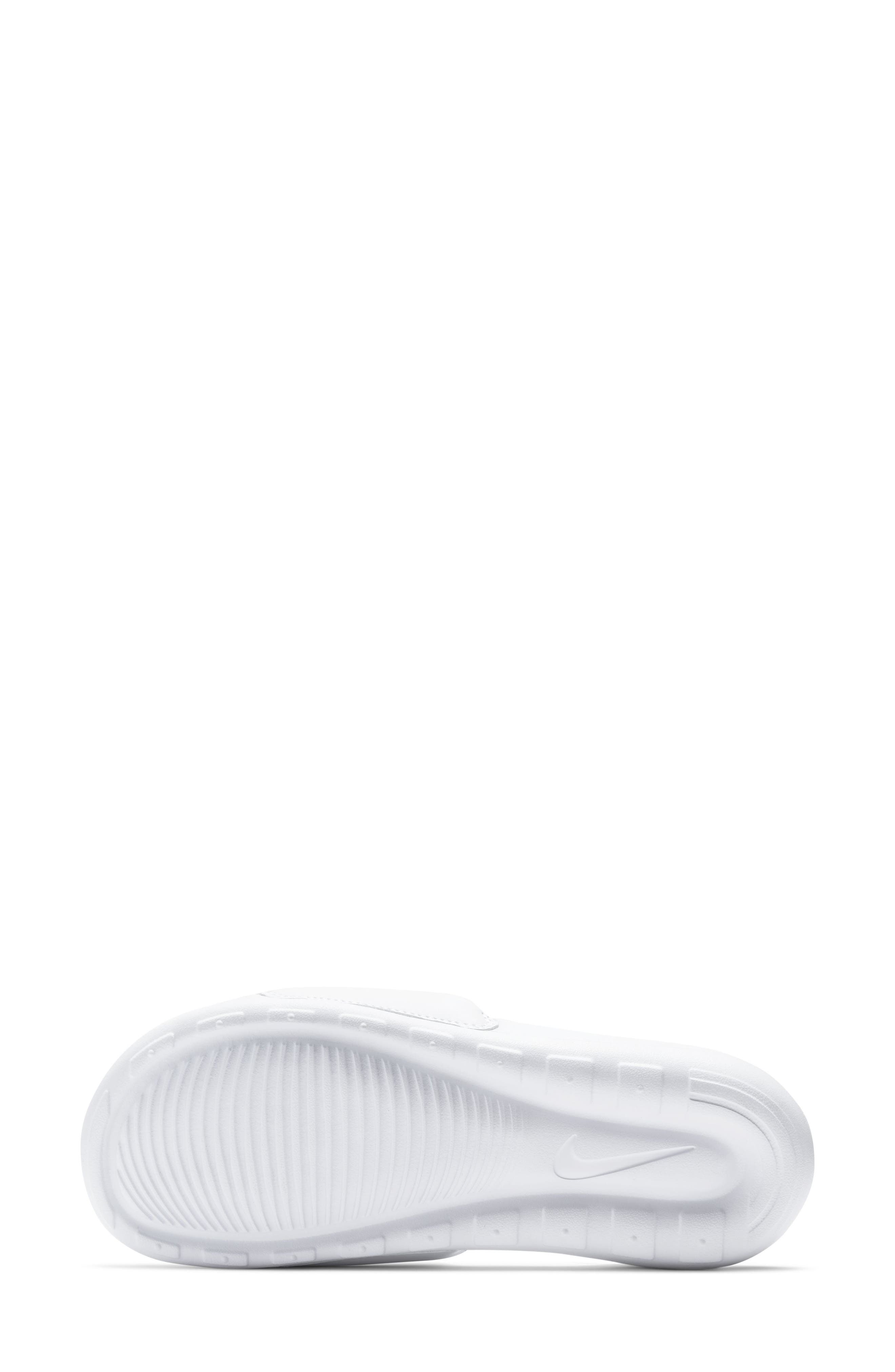 Nike Victori Slide Sandal, Alternate, color, 100 White/Black