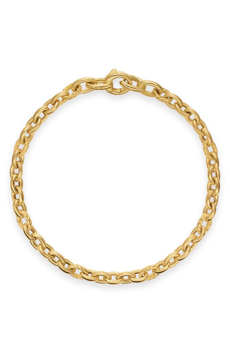 David Yurman DY Mercer<sup>®</sup> Petite Chain Bracelet in 18K Yellow Gold, 4.5mm, Alternate, color, 18K Gold