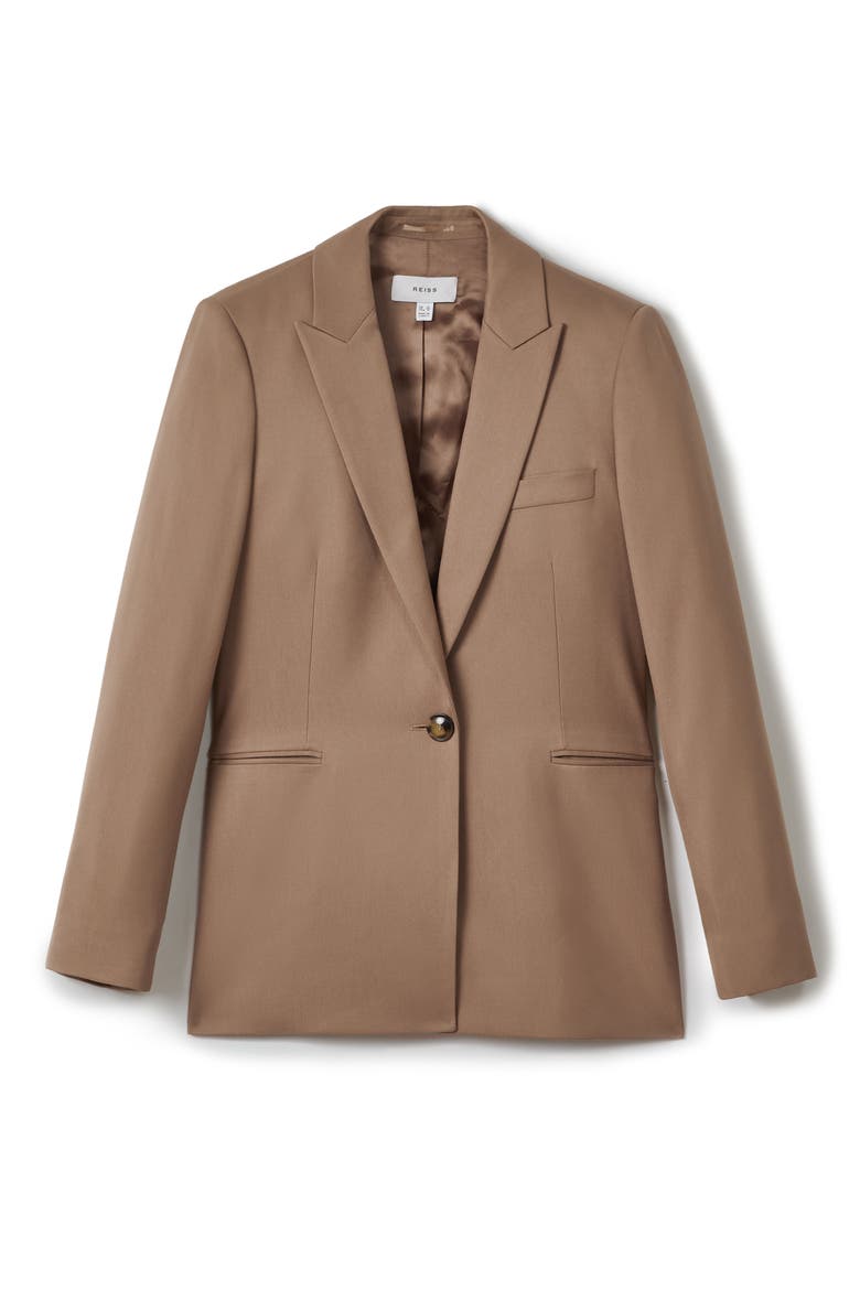Wren One-Button Blazer, Alternate, color, MINK NEUTRAL